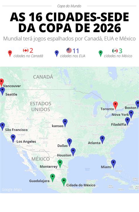 Copa do Mundo 2026: onde será sede, quantos .